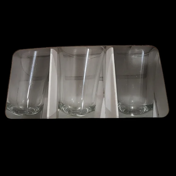 Nib Libbey Charisma 4 piece Clear Shot Glass Set Made USA - Picture 4 of 5